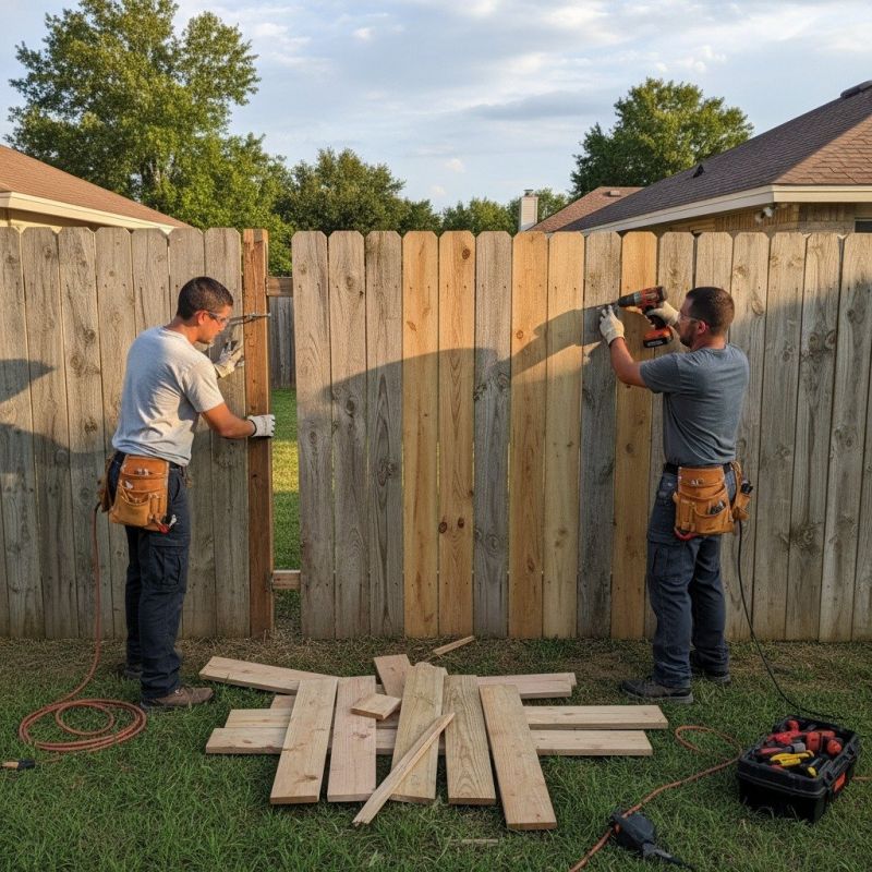 Wood Fence Repair Service