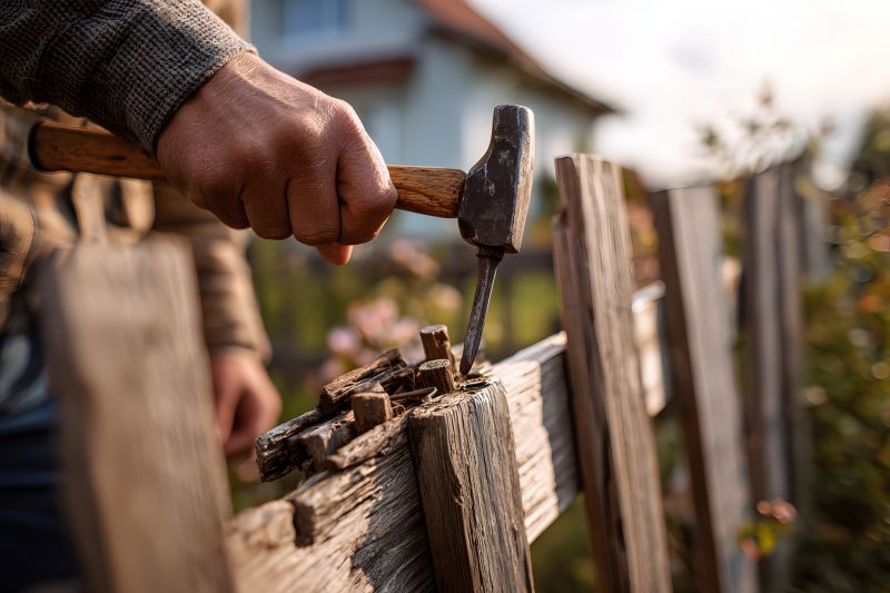 Fence Repair in Spring